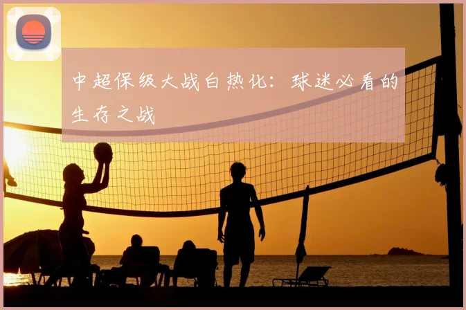 中超保级大战白热化：球迷必看的生存之战